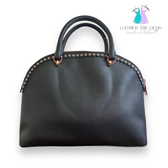 MICHAEL Kors Emmy Dome Satchel Handbag with Medium Crossgrain Leather Wallet - Picture 3 of 11